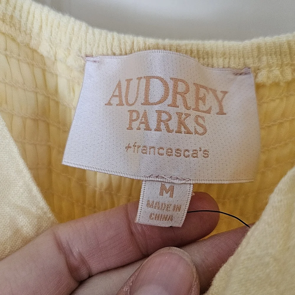Audrey Parks X Francescas Soft Yellow Jumpsuit - Picture 4 of 7